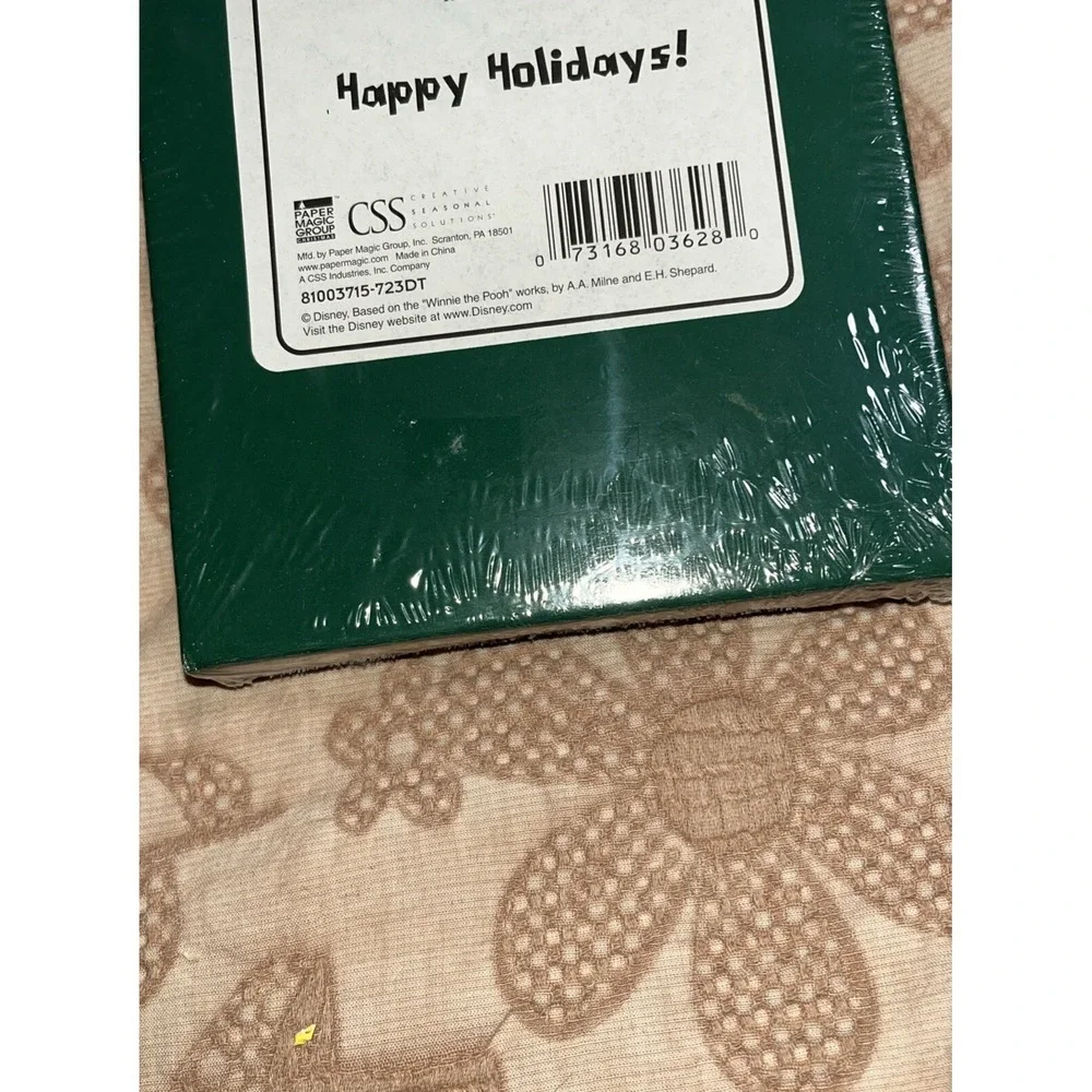 New Disney Winnie  The Pooh Holiday Cards 10 w/envelopes New Sealed Box